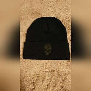 Black Skull Beanie